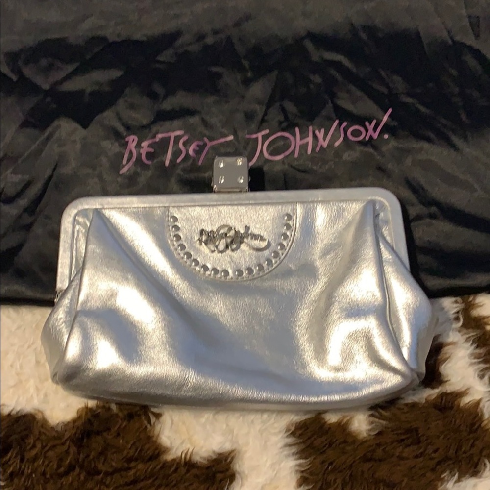 Vintage Betsy Johnson silver dice clutch 🎲